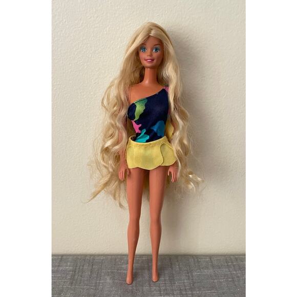 Tropical Barbie Mattel Vintage 80's Blonde Hair Barbie - Picture 6 of 14